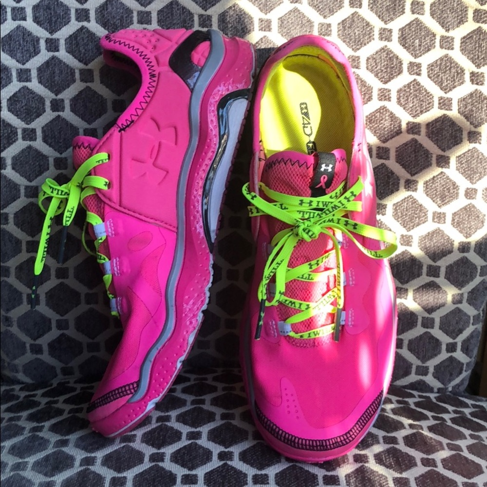 Under Armour Breast Cancer Pink edition size 9